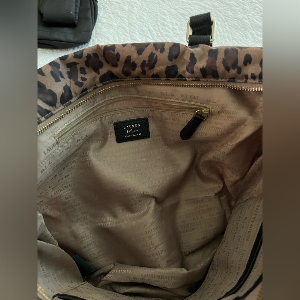 Ralph Lauren Leopard HandBag - Picture 3 of 4